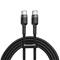 Baseus Cafule USB-kaapeli 2 m USB C 0,48 Gbit/s 60 W Musta, Harmaa KBCAC – kuva 2