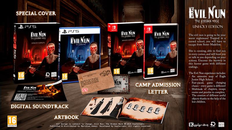 Evil Nun: The Broken Mask - Unholy Edition, Nintendo Switch -peli
