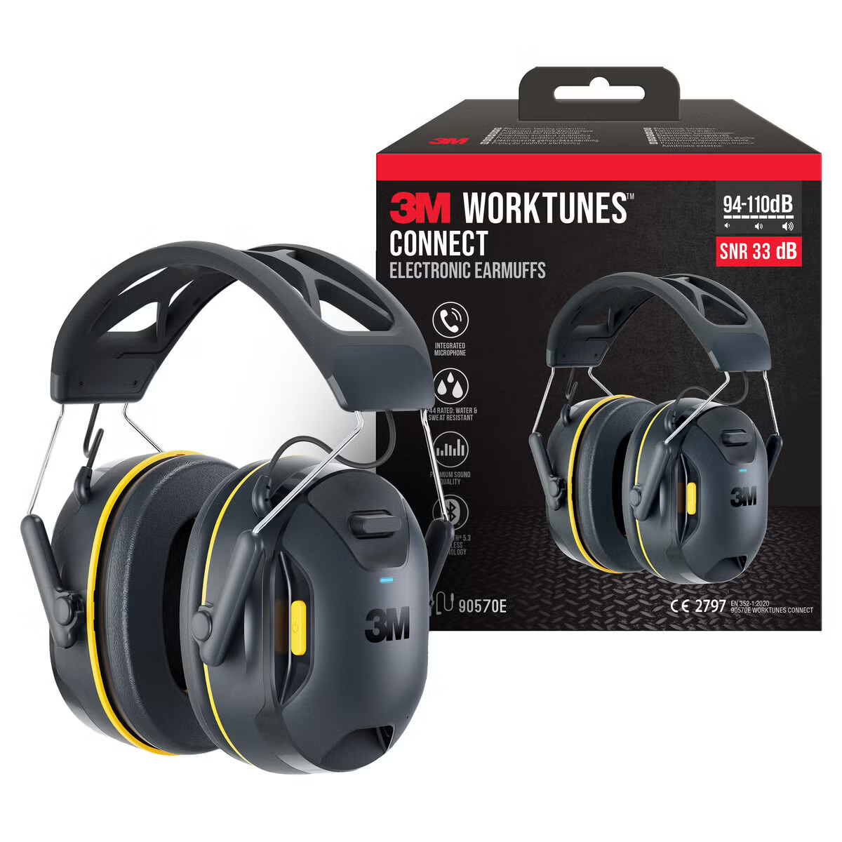 3M Work Tunes Connect Bluetooth-kuulosuojaimet