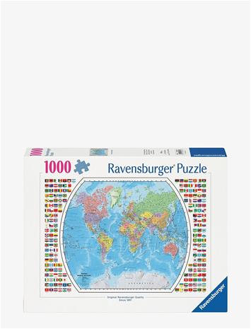 RAVENSBURGER Political World Map 1000P - MULTI COLOURED - One Size
