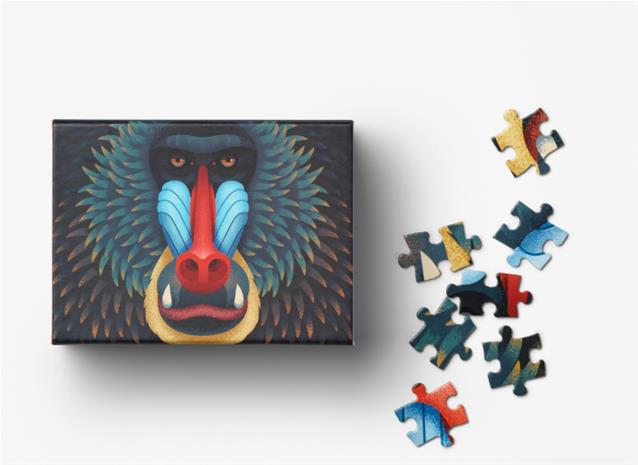 Puzzle Mandrill Printworks