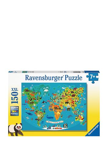 RAVENSBURGER Animal World Map 150P - MULTI COLOURED - One Size