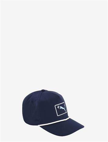 PUMA GOLF Chasing Birdies Rope Cap - DEEP NAVY-SPRING BLUE-WARM WHITE - One Size