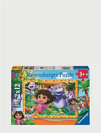 Ravensburger Seikkailija Dora Palapelit 2x12 Palaa