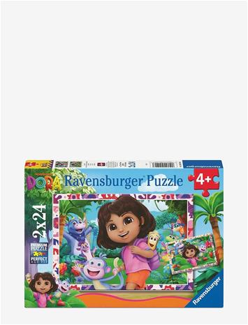 Ravensburger Seikkailija Dora Palapelit 2x24 Palaa