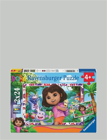 Ravensburger Seikkailija Dora Palapelit 2x24 Palaa