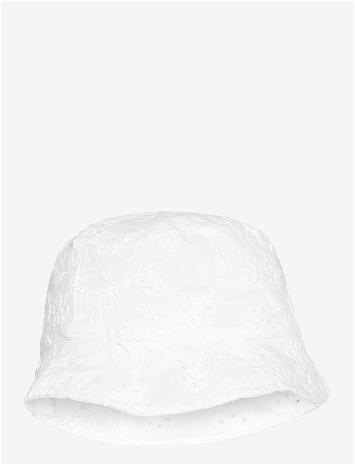 MANGO Embroidered Bucket Hat - WHITE - 1-3