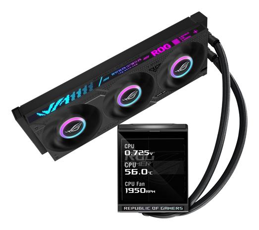 ASUS ROG Strix LC IV 360 ARGB LCD Processor Liquid cooling kit 12 cm Black