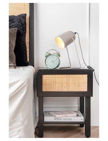 KARLSSON Alarm Clock Iconic - MATT GRAYED - Ø15 cm