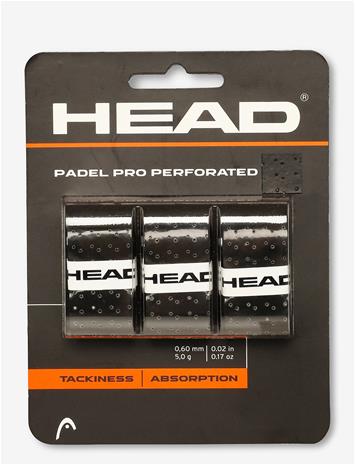 HEAD Padel Pro Perforated - BLACK - One Size