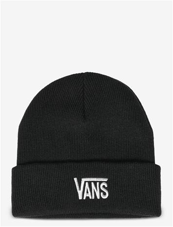 VANS Stretch Logo Tall Cuff Beanie - BLACK - One Size