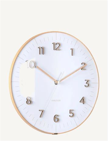KARLSSON Wall Clock Esencia Dome White - White - Ø 30 CM