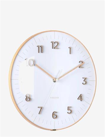 KARLSSON Wall Clock Esencia Dome White - White - Ø 30 CM