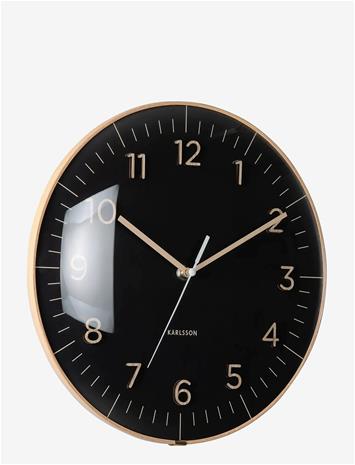 KARLSSON Wall Clock Esencia Dome Black - Black - Ø 30 CM