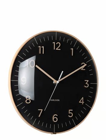 KARLSSON Wall Clock Esencia Dome Black - Black - Ø 30 CM