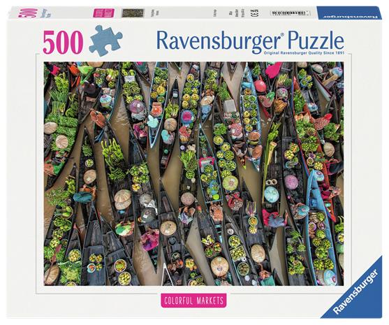 Floating Market Indonesia Palapeli 500 palaa Ravensburger