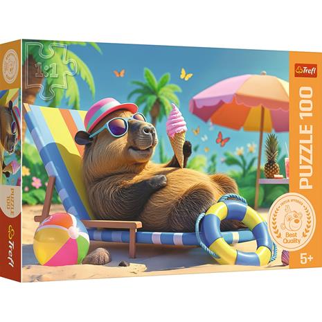 Trefl Capybara Style Relax 100p palapeli