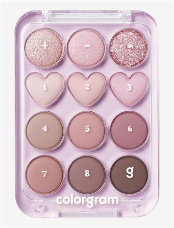 Colorgram Pin Point Eyeshadow Palette 02 Pink+Mauve