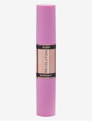 Revolution Blush & Highlight Stick - Flushing Pink