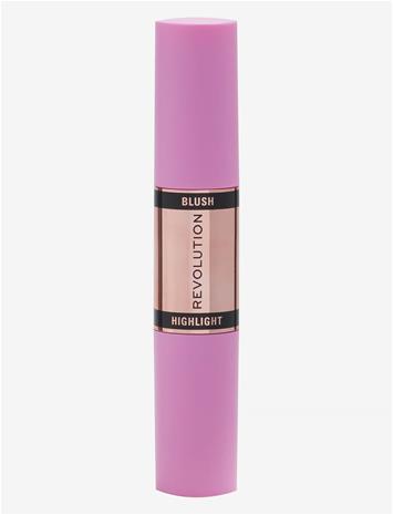 Revolution Blush & Highlight Stick - Flushing Pink