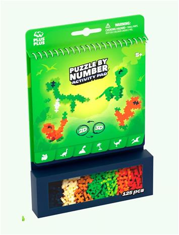 Plus-Plus Plus-Plus Activity Pad – Dinosaurs - Green - ONE SIZE
