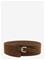 MANGO Wide Split Leather Belt - BROWN - S – kuva 2