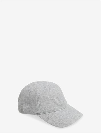 UPFRONT Wooly Soft Low Baseball Cap - LIGHT MELANGE GREY - One Size