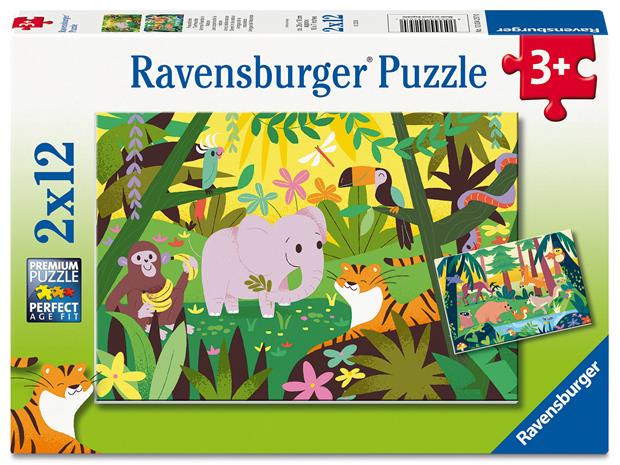 Ravensburger Palapeli Little Explorers 2x12 Palaa