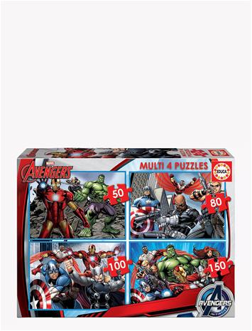Educa Multi 4 Avengers, 50-80-100-150