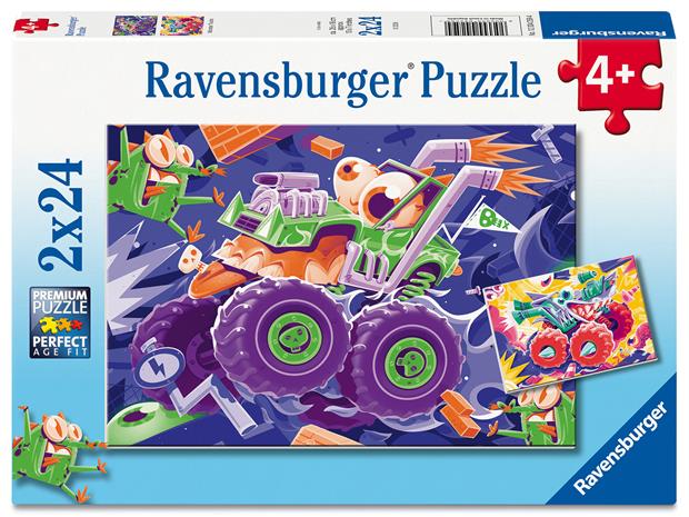RAVENSBURGER Monster Trucks 2X24P - MULTI COLOURED - One Size