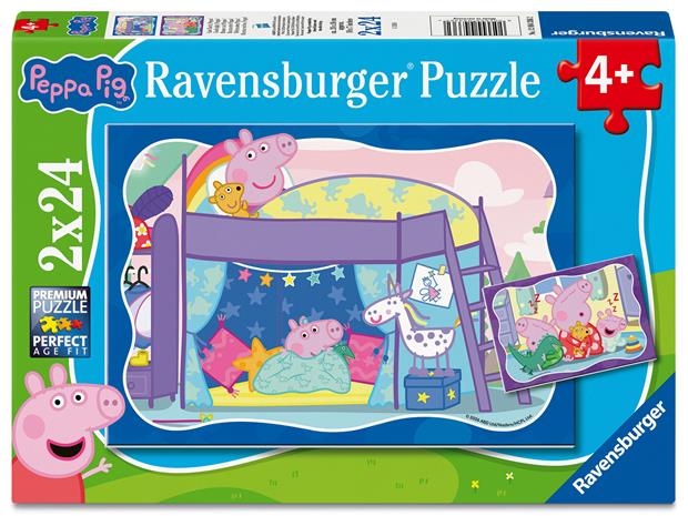 Ravensburger Pipsa Possu Palapeli Good night, Peppa! 2x24 Palaa