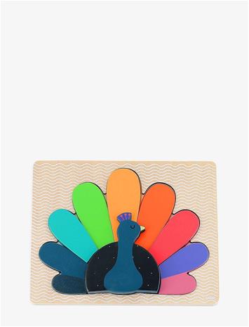 VILAC Puzzle 12 Pcs - Peacock By Andy Westface - RAINBOW - One Size – kuva 2/2