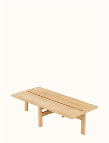 MOEBE Moebe rectangular coffee table -sohvapöytä large Tammi