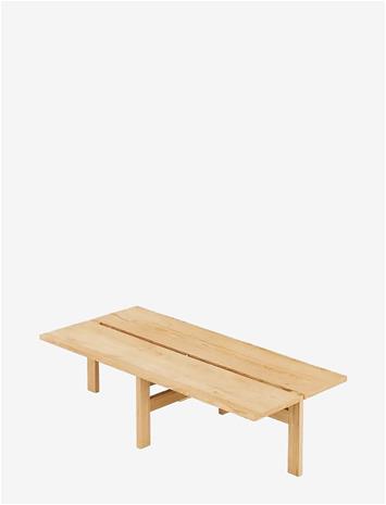 MOEBE Moebe rectangular coffee table -sohvapöytä large Tammi