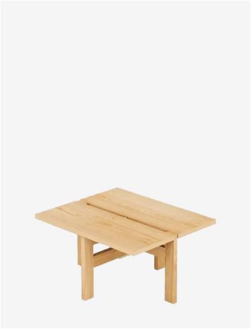 MOEBE Moebe rectangular coffee table -sohvapöytä small Tammi
