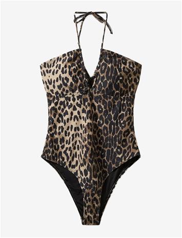 SOFIE SCHNOOR Chellesw Swimsuit - LIGHT BROWN LEOPARD - S – kuva 3/3