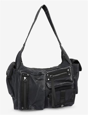 WEEKDAY Multi-Pocket Shoulder Bag - BLACK - One Size