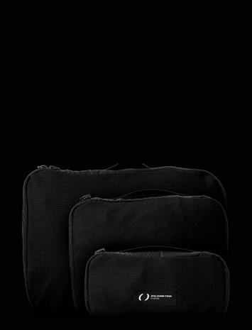 KILOMETER STUDIOS Packing Cubes Set (3 Pcs) - Black - ONE SIZE