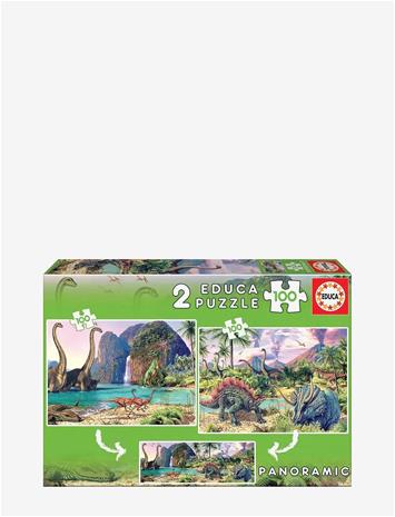 Educa Educa 2X100 Dino World - Multi/patterned - ONE SIZE – kuva 3/4