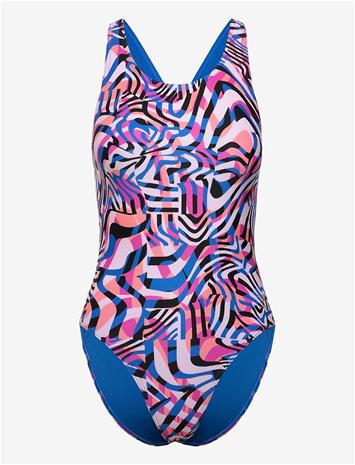 SPEEDO Fl Printed Powerback - BLUE/PINK - 30