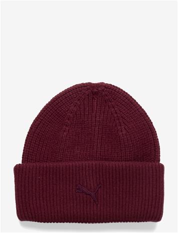 PUMA Wardrobe Ess Chunky Mid Crown Beanie - RUBY SHIMMER - One Size