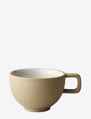 STUDIO ABOUT Clayware, Coffee Cup, 2 Pcs - SAND/GREY - 25 CL