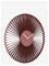 KARLSSON Wall Clock Cascara Red - Burgundy - Ø 50 CM – kuva 2