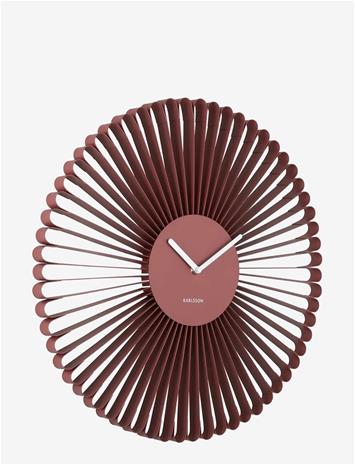 KARLSSON Wall Clock Cascara Red - Burgundy - Ø 50 CM