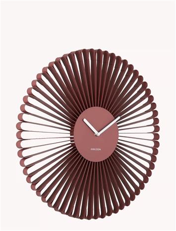 KARLSSON Wall Clock Cascara Red - Burgundy - Ø 50 CM