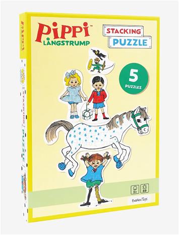 PIPPI LANGSTRØMPE Pippi Stacking Puzzles - MULTIPLE COLOR - One Size