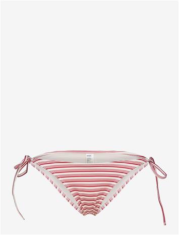 WEEKDAY Ocean Printed Bikini Bottom - RED STRIPE - M