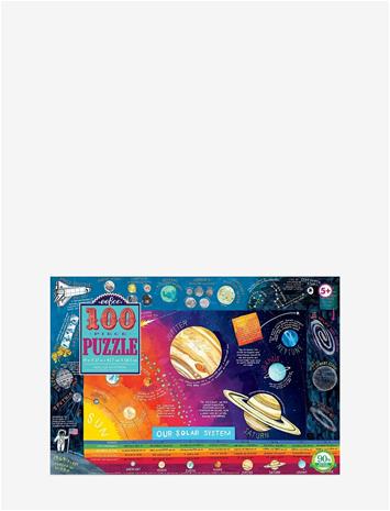 EEBOO Solar System 100 Pc Puzzle - MULTI - One Size – kuva 2/2