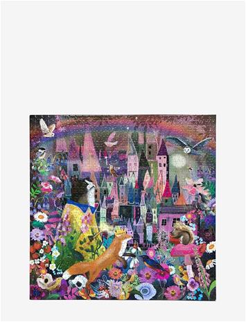 EEBOO Puzzle 1000 Pcs - Cat And Castle - MULTI - One Size