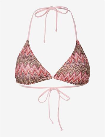 PIECES Pcada Bikini Knitted Triangle Top - ROSE SHADOW - XL